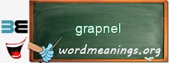 WordMeaning blackboard for grapnel